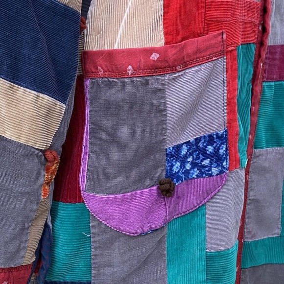 LADY LANCASTER The Market Jacket Coat Vintage Quilt Handmade Wearable Art - Picture 11 of 16